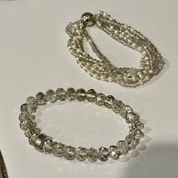 Jewelry - Set of Crystal Beaded  Bracelets